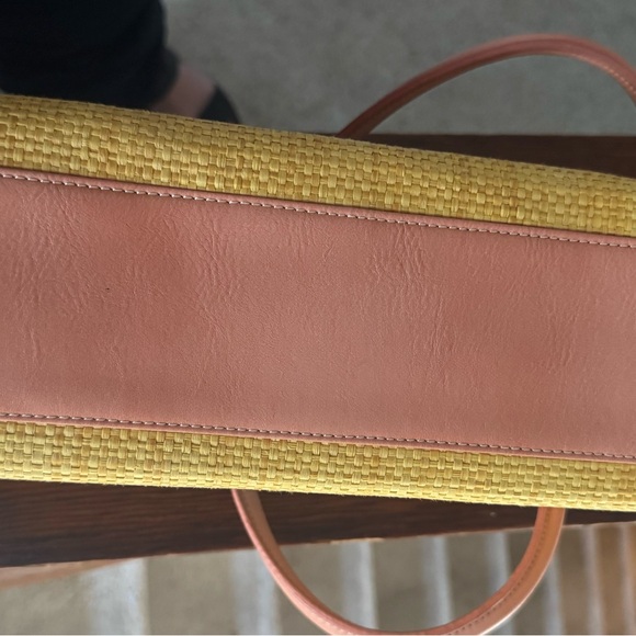 Coldwater Creek Yellow and Blue Woven Shoulder Bag NWOT - Picture 7 of 10